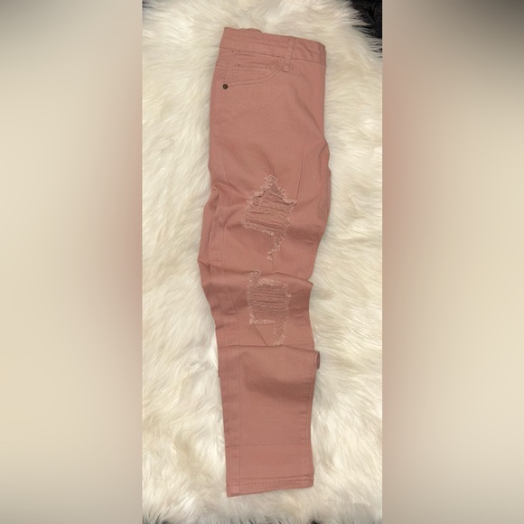 Woman’s Silver Crush Rose Ripped Distressed Skinny Cotton Jeans Pants NWOT Sz 1 - Picture 11 of 14